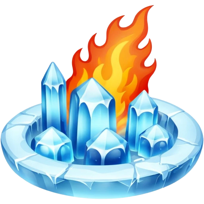 Hot and cold  emoji