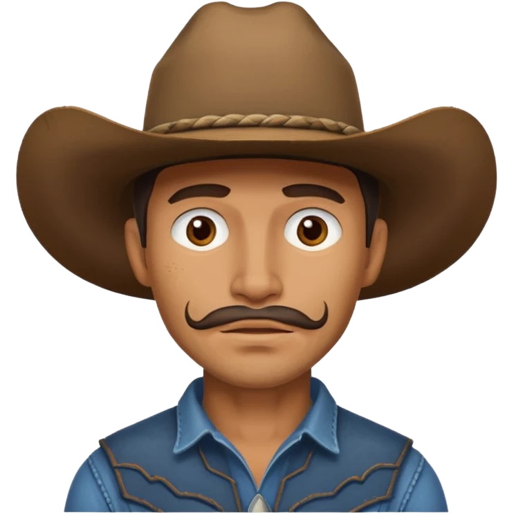 cowboy no hat emoji