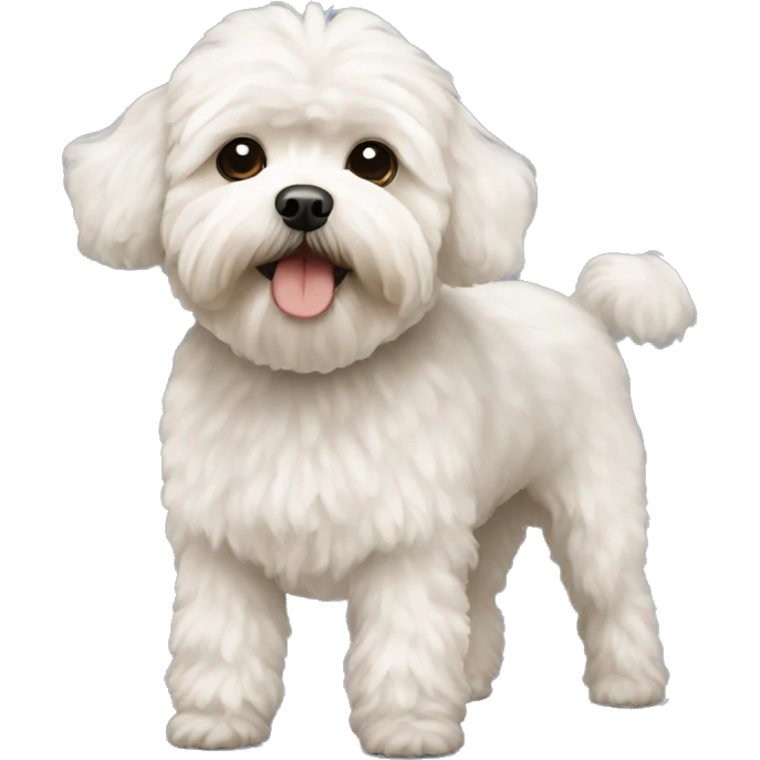 standing maltipoo emoji