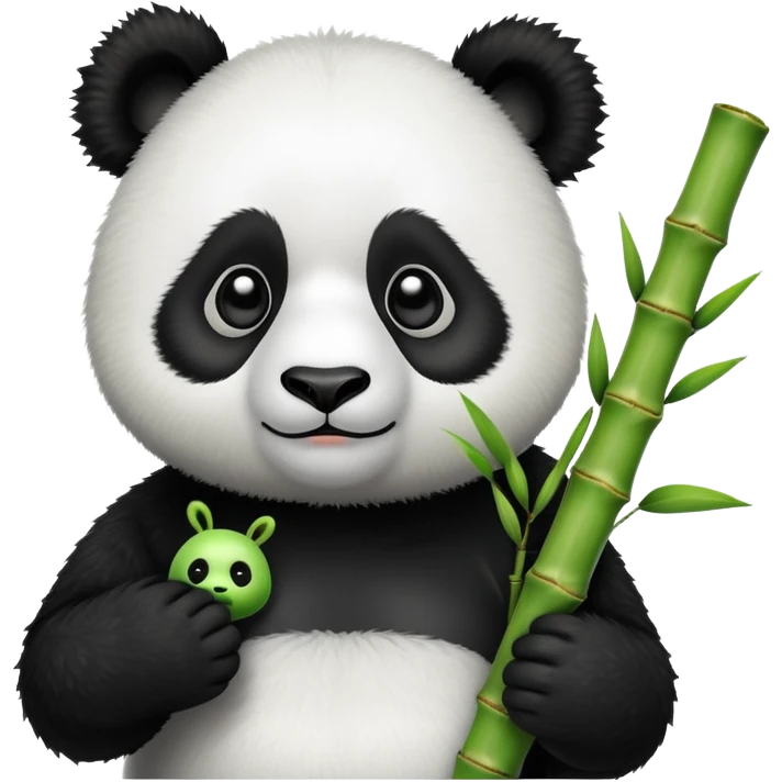 Panda in alien mask emoji