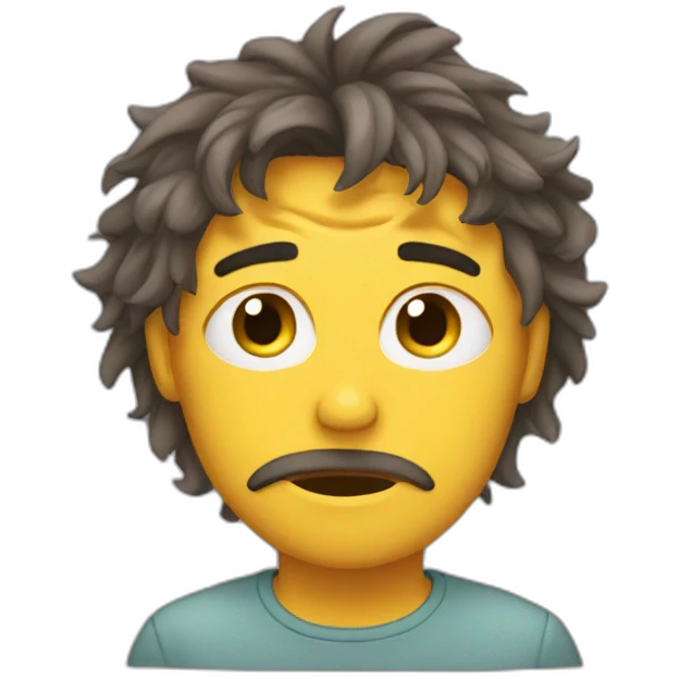 sleepless-tired-disheveled emoji