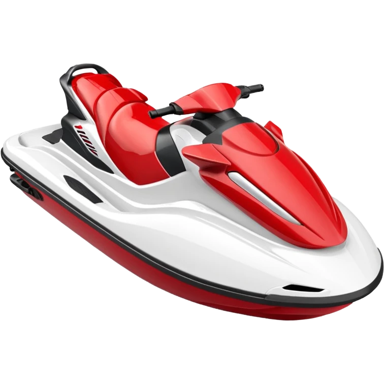 red and white jet ski facing left emoji