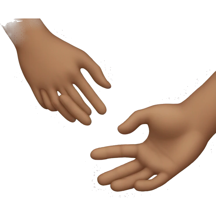 hand to hand emoji