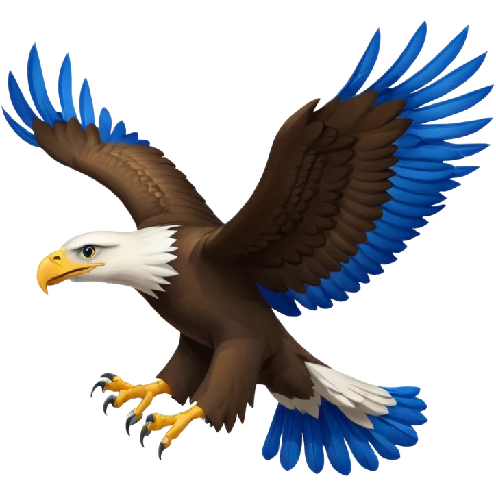Eagle in blue colour emoji