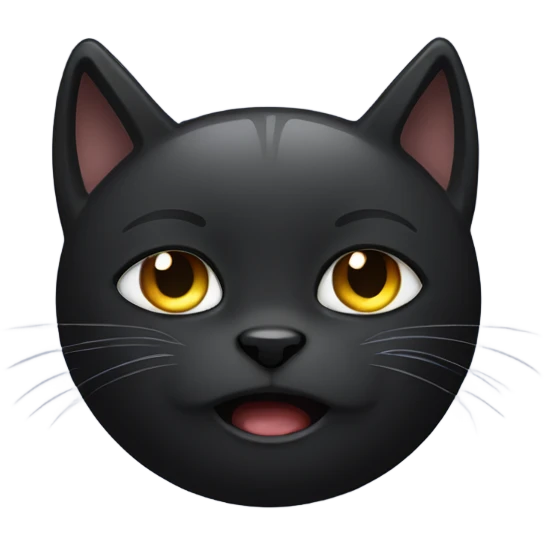 crying black cat emoji