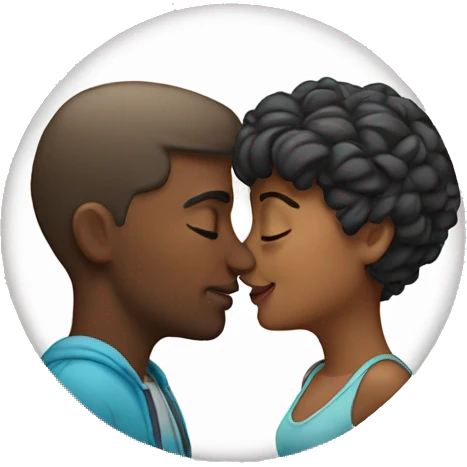 Couple kissing emoji