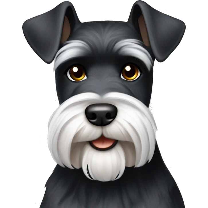 Schwarzer schnauzer klein alt emoji