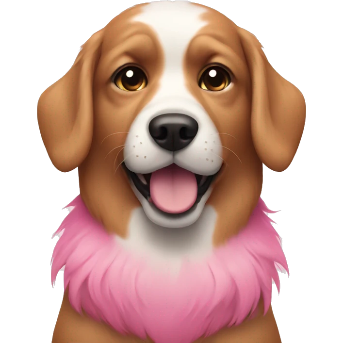dog with pink fur emoji