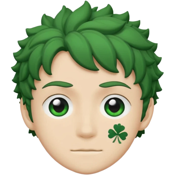 Black 5 clover emoji emoji