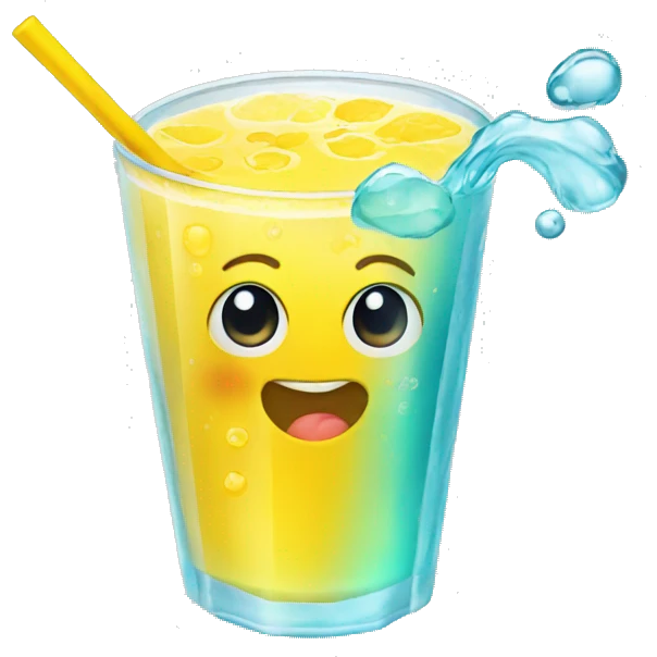 Yellow watery drink emoji