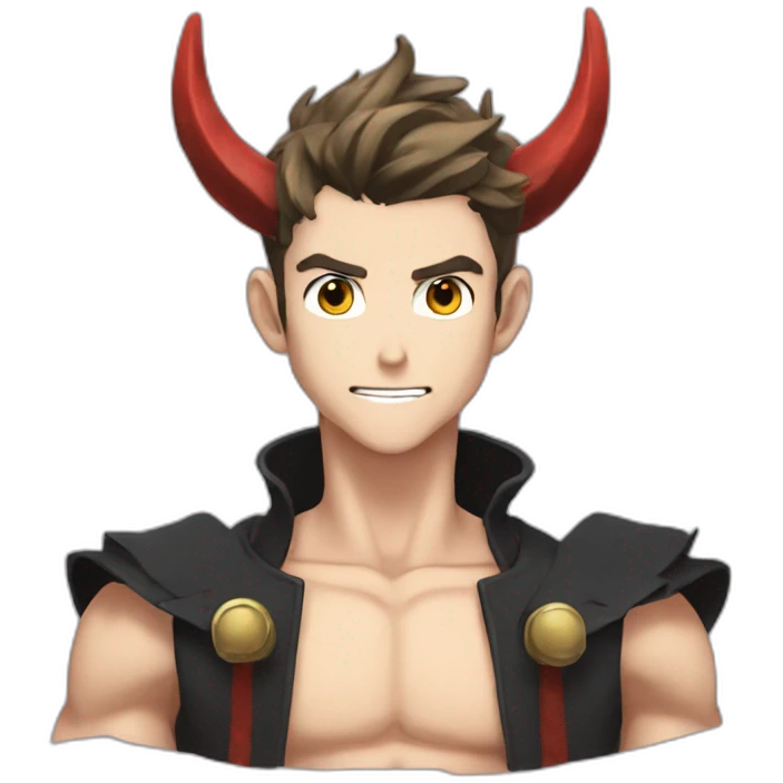 Combodgien anime demon beau gosse emoji