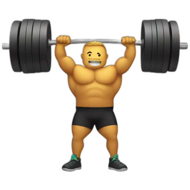 Weight lifting emoji