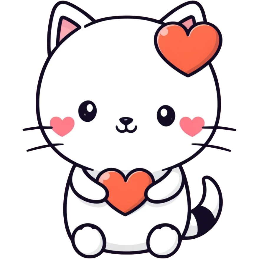 Cute heart emoji
