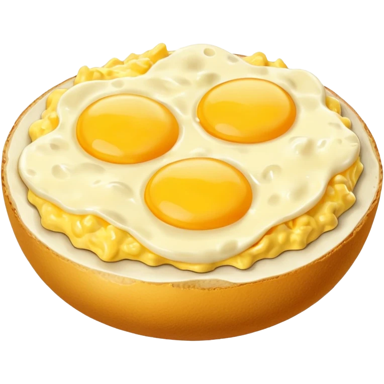 Cheesy eggs emoji