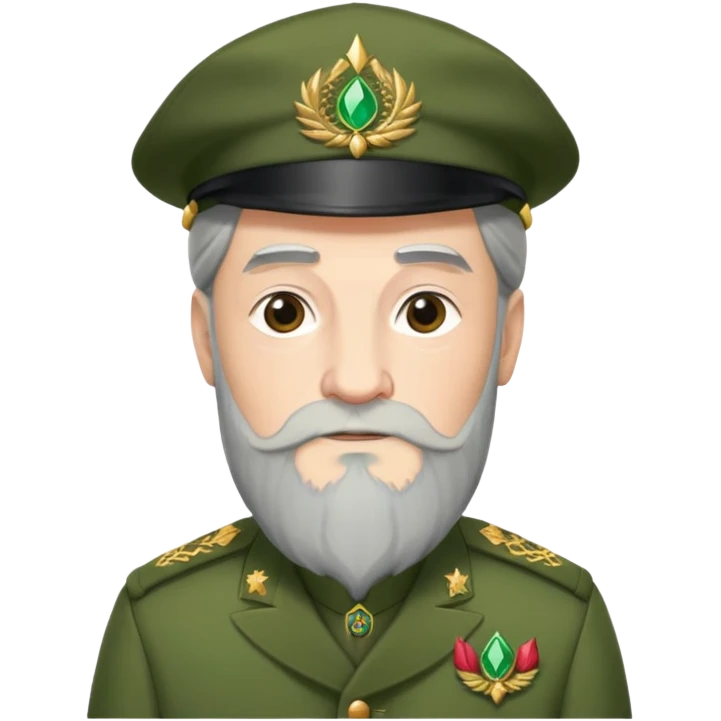 Dumbledore green beret wirazd hat with decoration pattern emoji