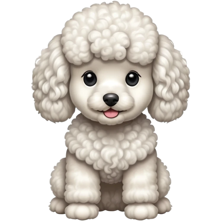 White poodle emoji