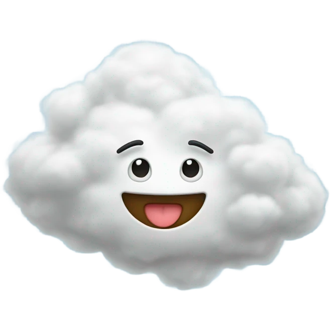 Heart inside a cloud emoji
