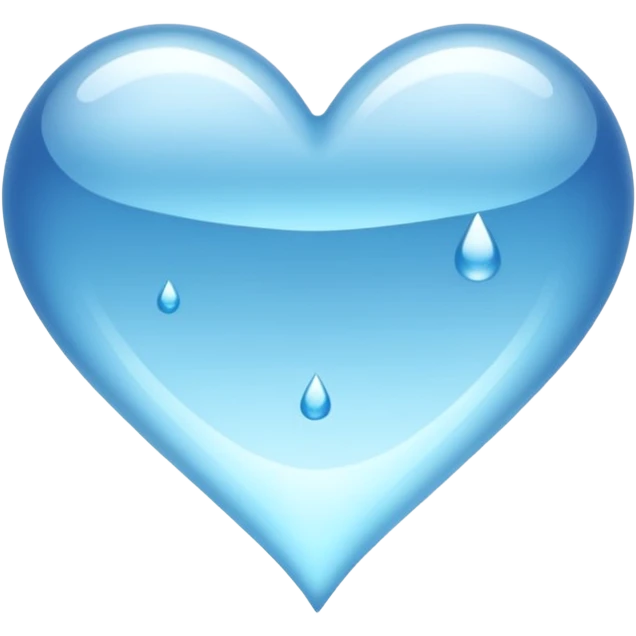 water heart emoji