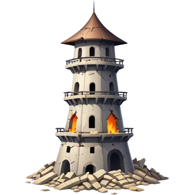 Destroyed tower emoji
