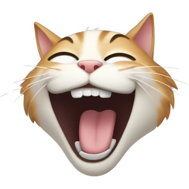 Cat laughing  emoji