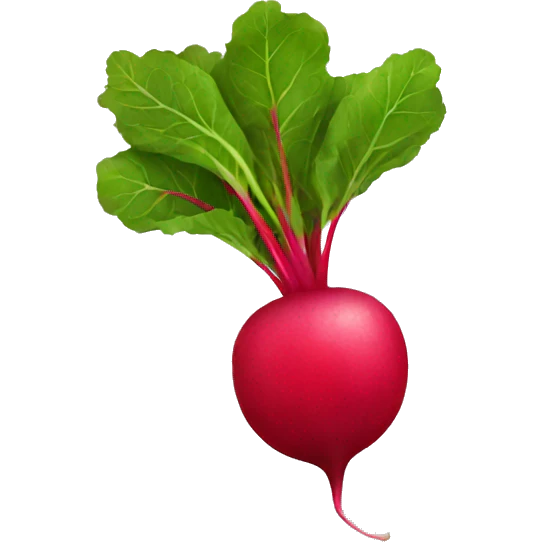 red radish emoji