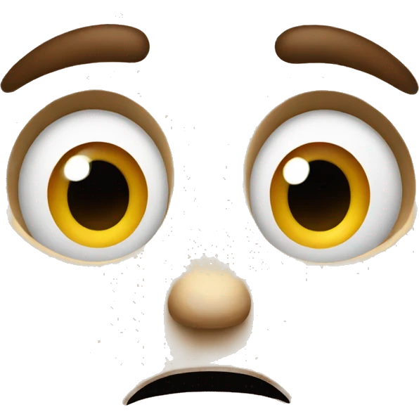 Surprised face emoji