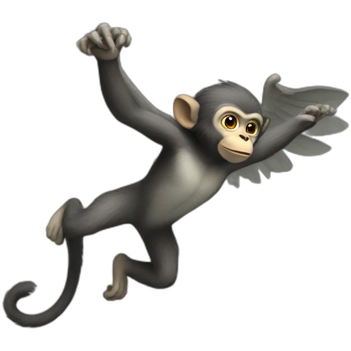 A flying monkey emoji