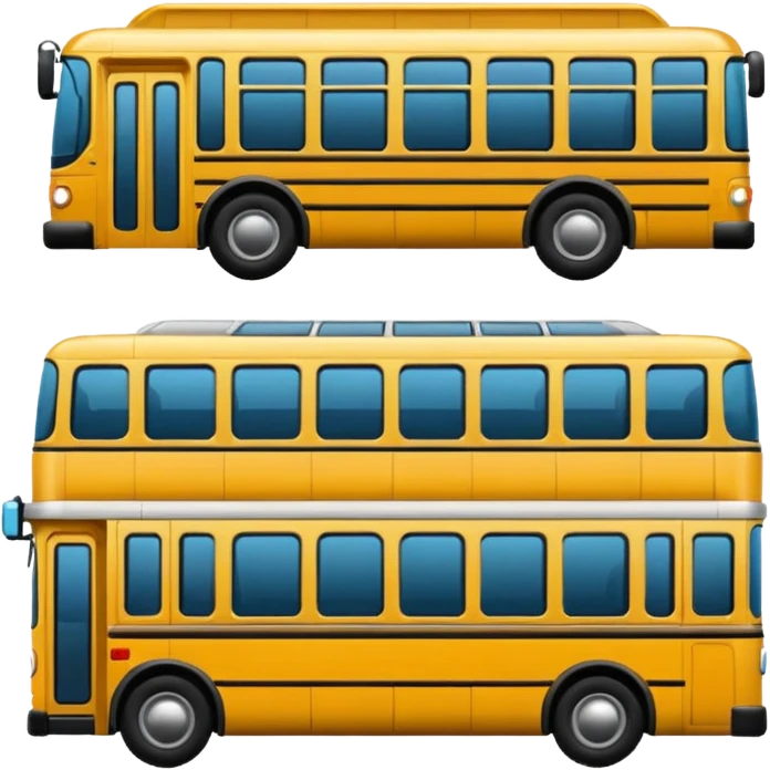 full-face bus and tram emoji