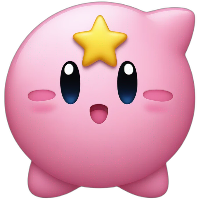 Kirby with star emoji
