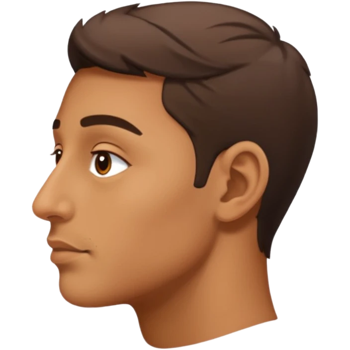  aquiline nose, side view emoji
