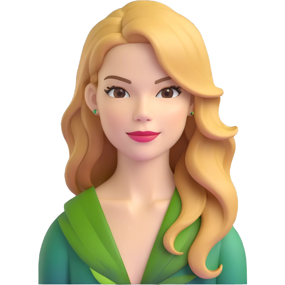 Michelle Monaghan with honey blonde hair on tropical holiday emoji