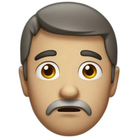 sad and old emoji