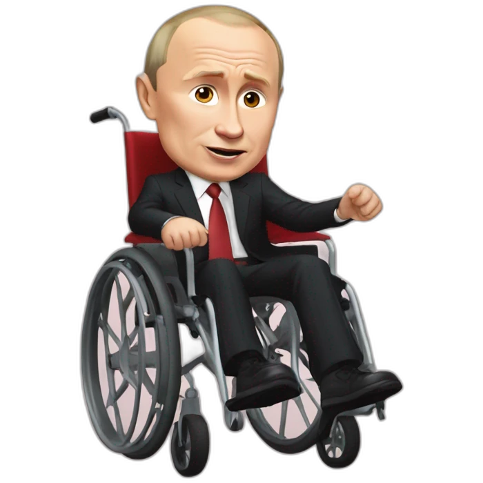 Meatcube vladimir putin small jumping wheelchair blod emoji