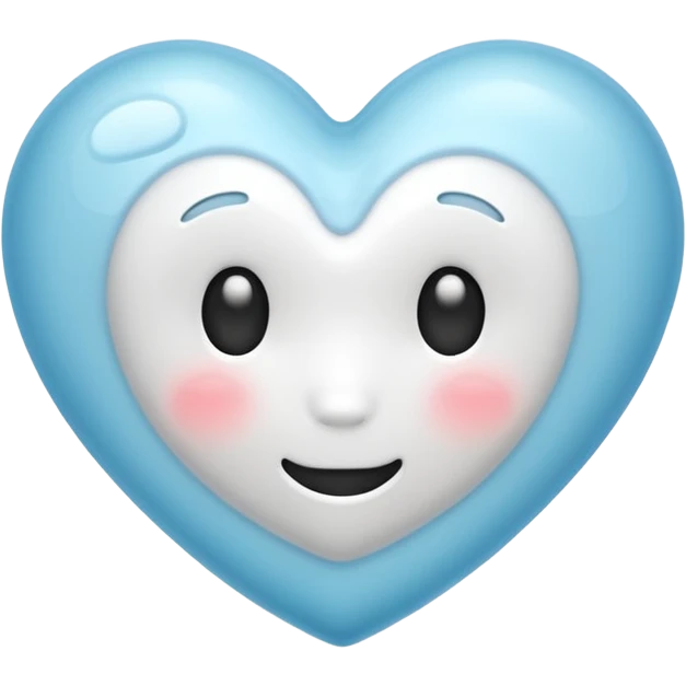 white heart melting (no face) emoji