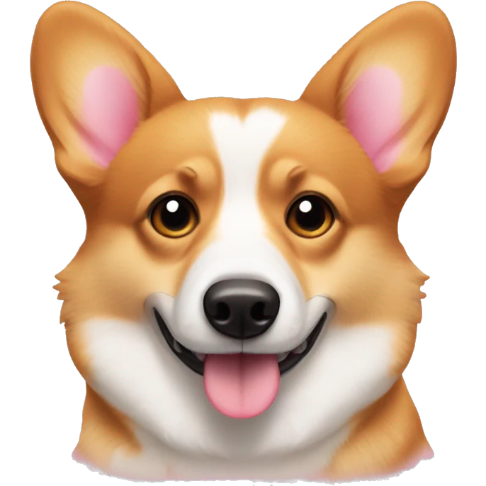 Corgi with hearts in eye emoji