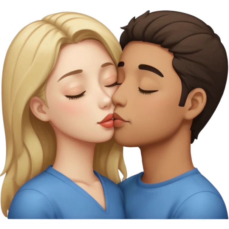 closed eyes with kiss emoji