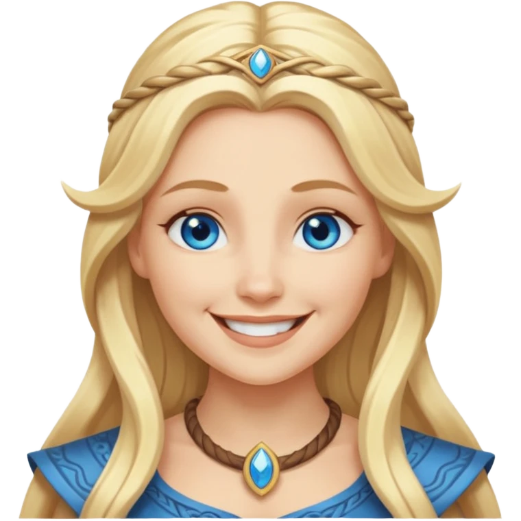 Norse goddess Nana, personification of joy, peace, and happiness  emoji