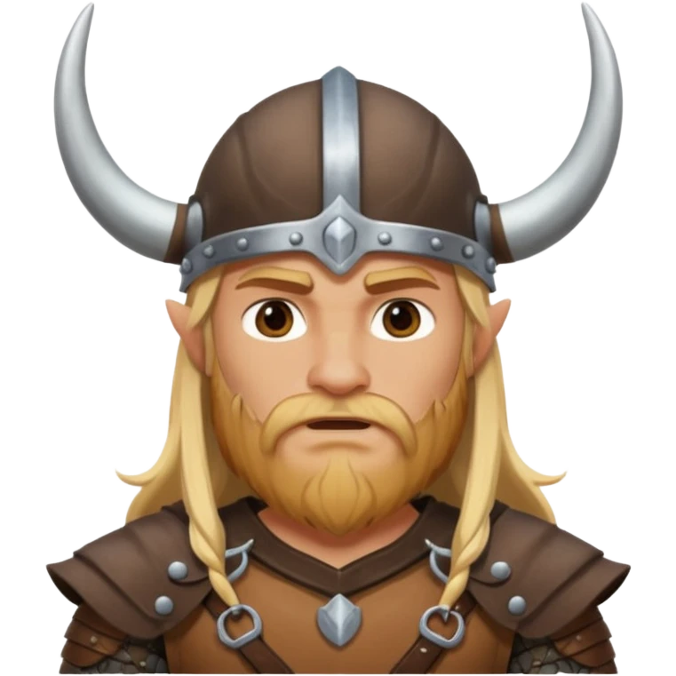 Viking riding a buffalo emoji