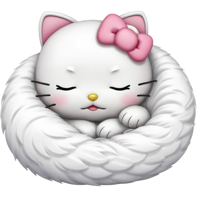 hello kitty sleeping emoji