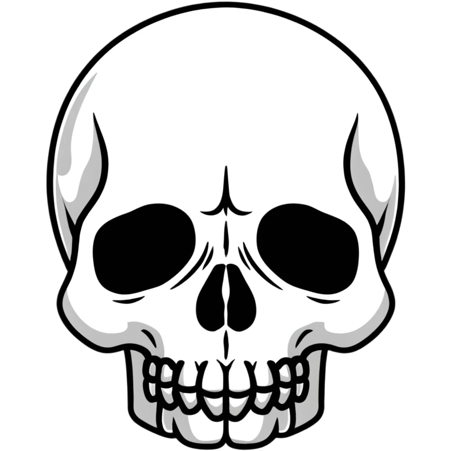 human skull emoji