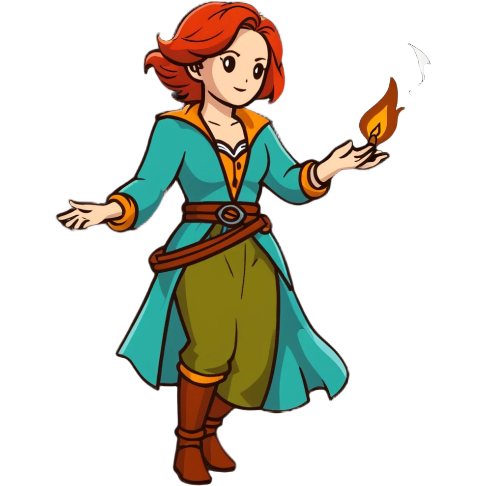 Triss Merigold casting magic spell emoji