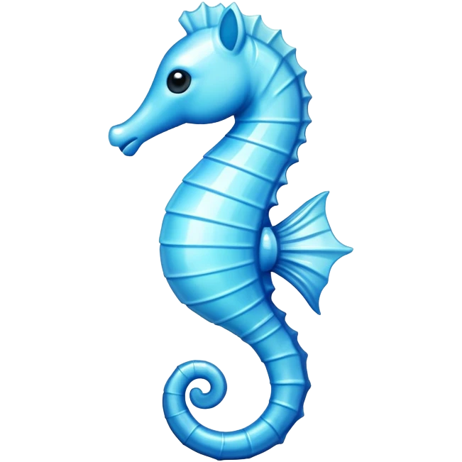 Light blue sea horse emoji