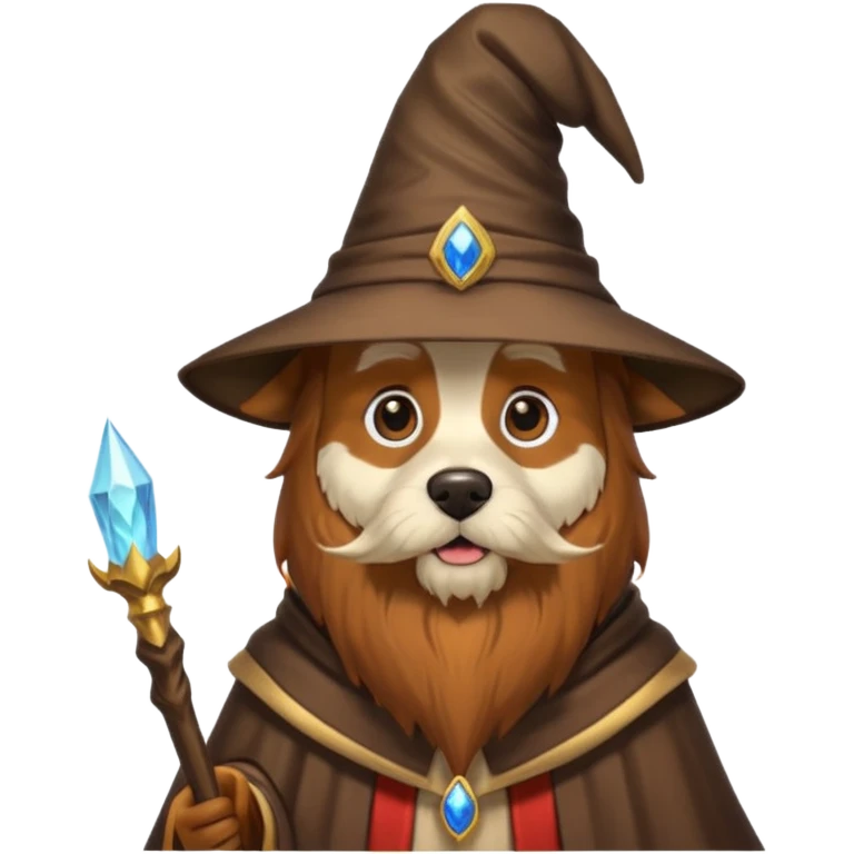 Dog wizard emoji