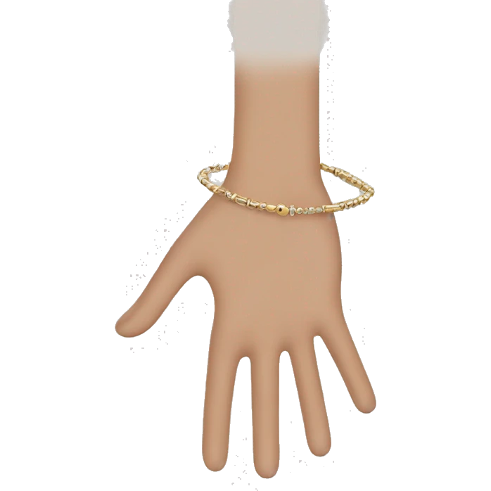 two hands holding with a delicate bracelet each one emoji