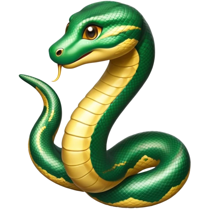cinematic-cute-anaconda-portrait-emoji,-head-tilted-playfully-and-inquisitively,-with-a-sleek,-shimmering-body-adorned-with-detailed-scale-sriped patterns-and-round,-sparkling-eyes-full-of-wonder,-simplified-yet-irresistibly-adorable-features emoji