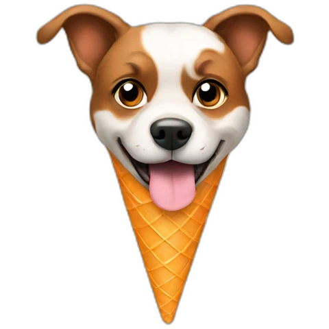 Dog cone object emoji