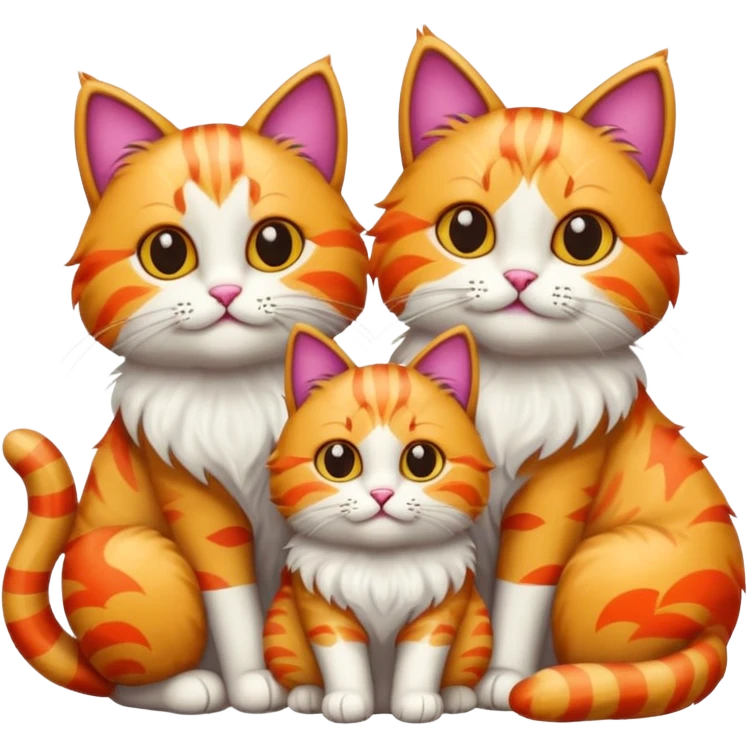 3 cats emoji