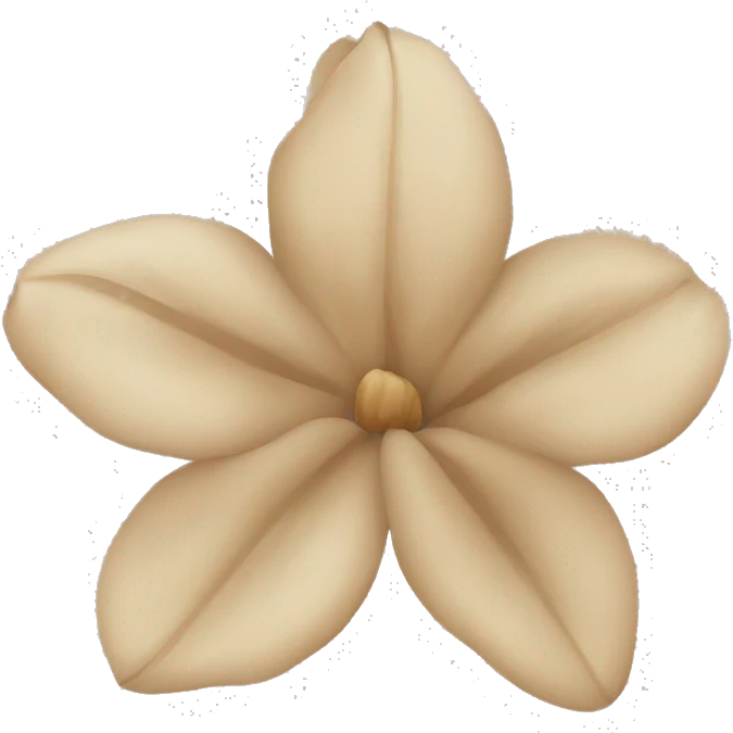 beige flower petal emoji