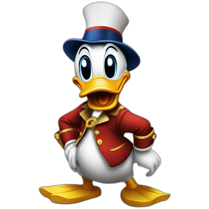 donald duck begging for the glizzy emoji