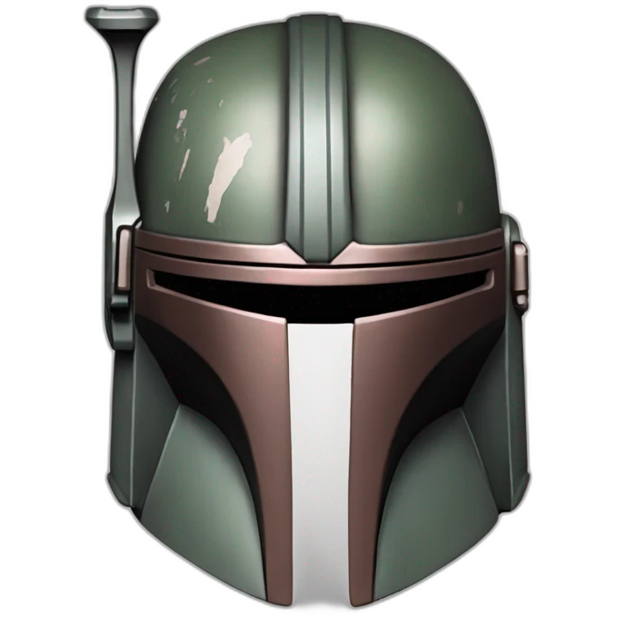 The Mandalorian face emoji